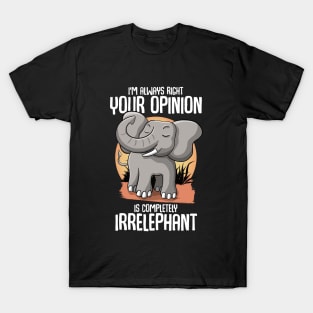 Your opinion is Irrelephant T-Shirt